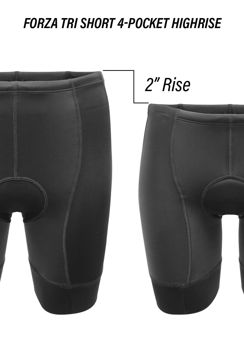 Men's Forza Tri Short Highrise 4-Pocket- BYO (Build Your Own) - Image 11